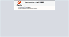 Desktop Screenshot of metameso.org
